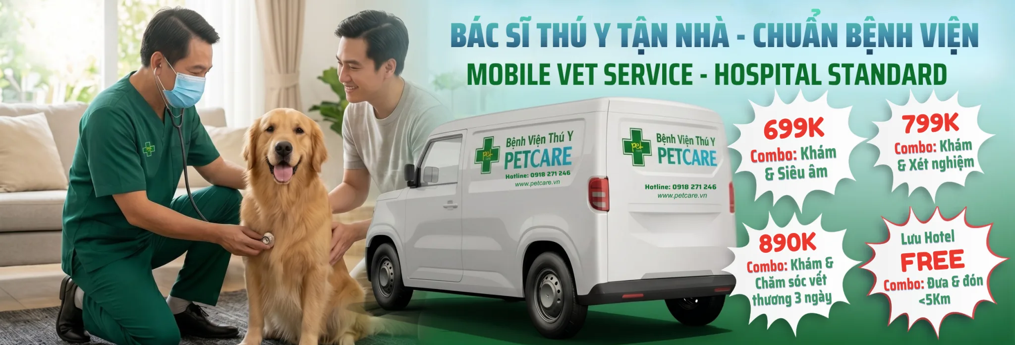 Bác sĩ thú y tận nhà – chuẩn bệnh viện